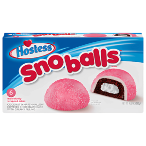 Hostess Snoballs Gâteau au Chocolat enrobé de Noix de Coco et Guimauve - 6 Pièces - 298g