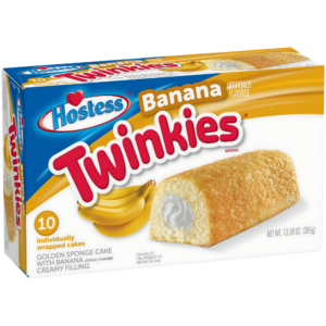 Hostess Twinkies Banane - Gâteau Éponge Doré avec Crème 10 pièces 385g