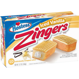 Hostess Zingers Gâteau Glacé à la Vanille - 10 Pièces - 360g