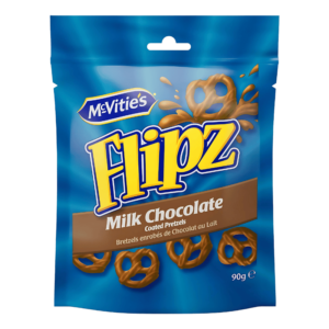 McVitie's Flipz Bretzels Enrobés de Chocolat au Lait 90g