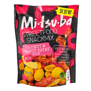 Mi-Tsu-Ba Street Food Snack Mix Coconut & Peanut Satay Style 140g