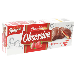 Bergen Obsession Cookies Chocolat Fraise 128g