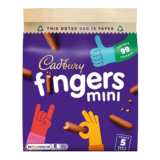 Cadbury Fingers Mini - 5 Paquets Snack