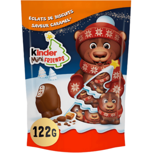 Kinder Mini Friends Éclats de Biscuits Saveur Caramel 122g