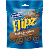 McVitie's Flipz Bretzels Enrobés de Chocolat au Lait 120g