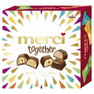 Merci Together - Chocolats Fourrés en 5 Variétés 175g