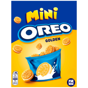 Mini Oreo Golden - Biscuits Fourrés à la Crème Saveur Vanille - 160g