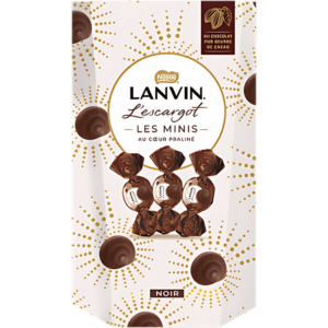 Nestlé Lanvin L'Escargot Les Minis au Cœur Praliné Noir 140g