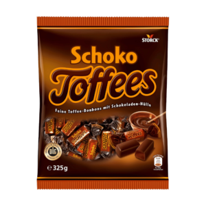 Storck Schoko Toffees - Fins Bonbons au Toffee Enrobés de Chocolat - 325g