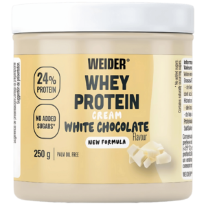 Weider Whey Protein Cream Chocolat Blanc Sans Sucres Ajoutés 250g