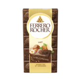 Ferrero Rocher Tablette de Chocolat au Lait Noisettes et Amandes - 90g