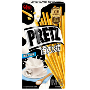 Glico Pretz - Bâtonnets Biscuit Sel de Mer et Lait 60g