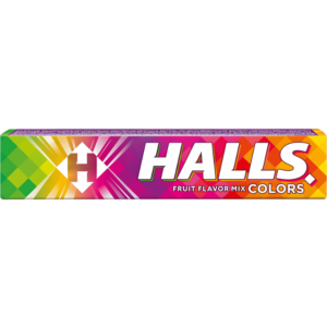 Halls Fruit Flavor Mix Colors - 33,5g