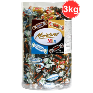 Miniatures Mix - Snickers, Mars, Twix, Bounty - 3000g (3kg)