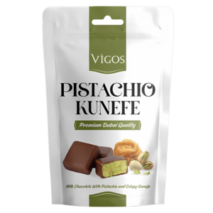 Vigos Pistachio Kunefe - Chocolat au Lait Premium Qualité Dubaï 100g