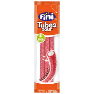 Fini Tubes - Bonbons Acides Saveur Fraise 15g