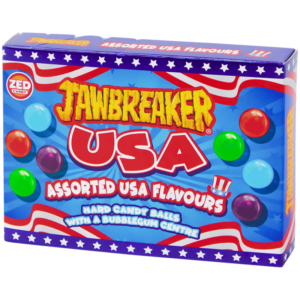 Zed Candy - Jawbreaker USA Bonbons Durs Assortis avec Chewing-Gum 140g