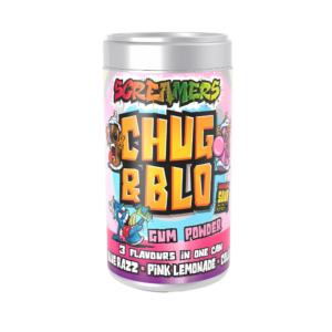 Zed Candy - Screamers Chug & Blo Poudre de Chewing-Gum 55g (3 Saveurs)