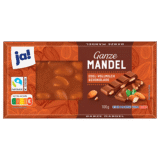 Ja! – Chocolat au Lait Entier & Amandes Entières 100g