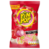 Pin Pop – Sucettes Fraise 12 unités (180g)