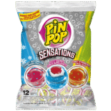 Pin Pop – Sucettes Sensations 12 unités (180g)