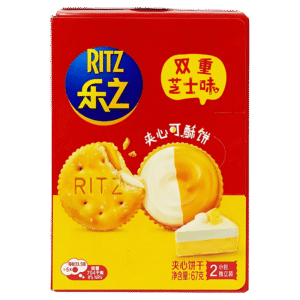 Ritz Crackers Fourrés Double Crème Fromagère 67g