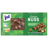 ja! – Chocolat au Lait Entier & Noisettes Entières 100g