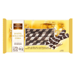 Feiny Biscuits – Gaufrettes Roulées Zèbre 160g