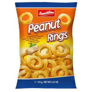 Snackline – Anneaux de Maïs aux Cacahuètes 125g
