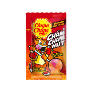 Chupa Chups – Sucette Fraise à Tremper avec Poudre Sel & Piment 8g