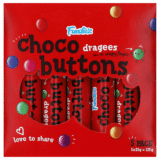 Fundiez Choco Buttons – Dragées Chocolatées en Coque Croustillante (5 x 25g)