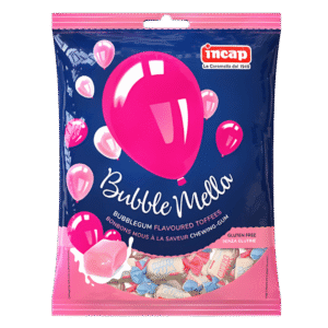 Incap Bubble Mella – Bonbons Mous à la Saveur Chewing-Gum 200g