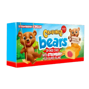 Jouy&Co Cravingz Bears – Gâteaux Moelleux à la Fraise 200g