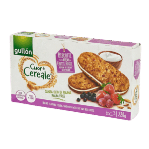 Biscuits aux céréales avec avoine et fruits rouges Gullón 220g