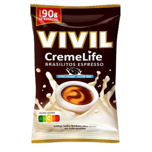 Bonbons Cremelife Brasilitos goût espresso sans sucre Vivil 90g