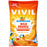 Bonbons rafraîchissants à l’orange sauvage sans sucre avec vitamine C Vivil 120g