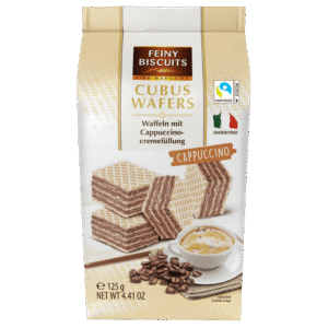 Gaufrettes Feiny Biscuits Cubus Cappuccino 125g