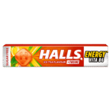 Halls Bonbons goût thé glacé à la théine et vitamine B6 sans sucre 32g