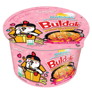 Nouilles Samyang Buldak Poulet Épicé Carbonara Cup 105g