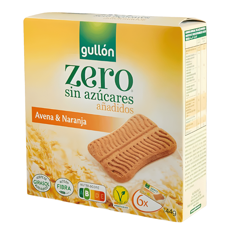 Gullón Avena & Orange Biscuits Sans Sucres Ajoutés 144g