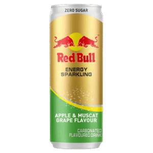 Red Bull Energy Boisson Énergisante Pétillante Saveur Pomme & Raisin Muscat Zéro Sucre 250ml
