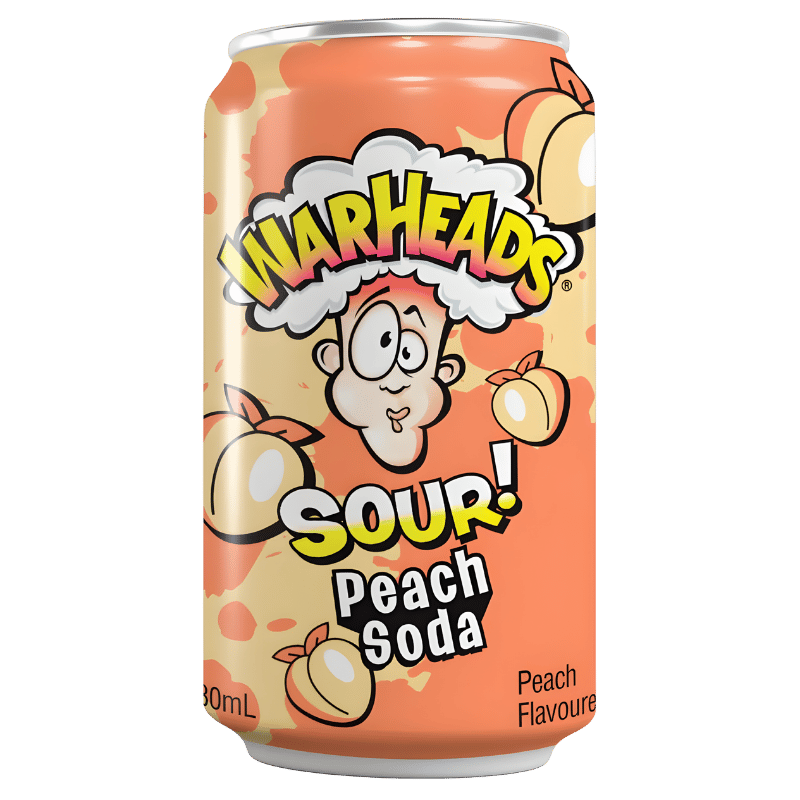 Warheads Soda Pêche Aigre 330ml