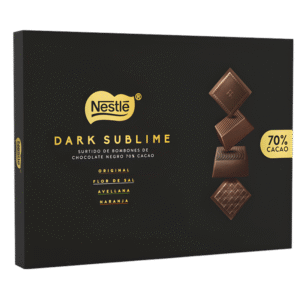 Nestlé Dark Sublime – Assortiment de Chocolats Noirs 70_ Cacao 145g
