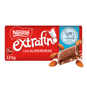 Nestlé Extrafino Chocolat au Lait aux Amandes 123g
