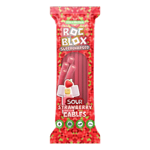 Roc Blox Supercharged Sour Strawberry Cables 170g